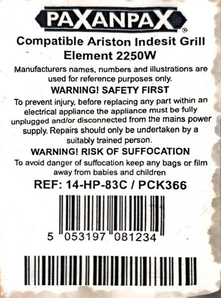 Photo of free New Oven Grill wlement (Off Shooters Hill Road SE18) #2