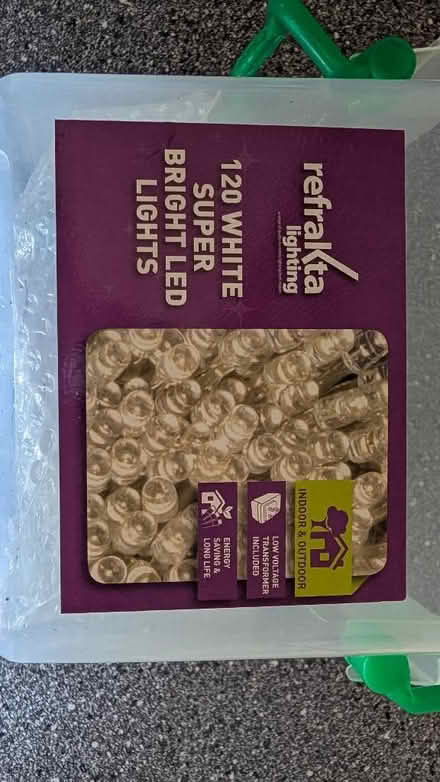 Photo of free Ice white LED (x120) festive fairy lights (Gorse Hill GU22) #2