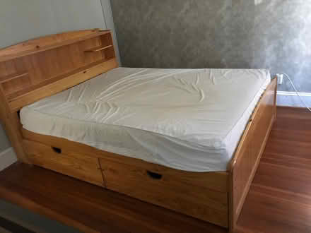 Photo of free Queen bed and mattress (41 Hodges Avenue. Taunton) #2