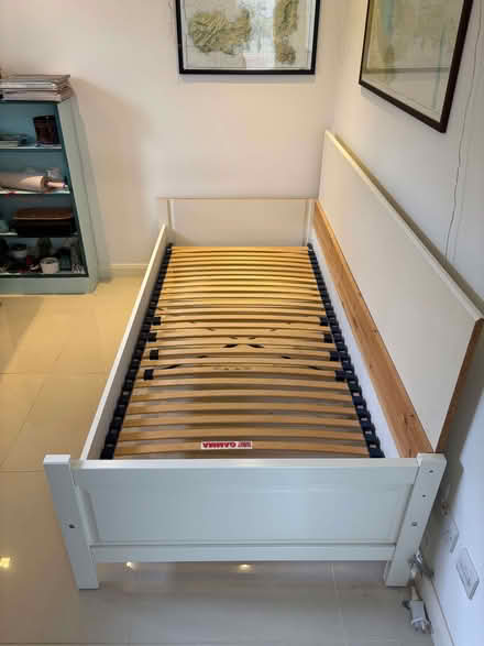 Photo of free bed frame and mattress, 90cm by 200cm (Coombe KT2) #2