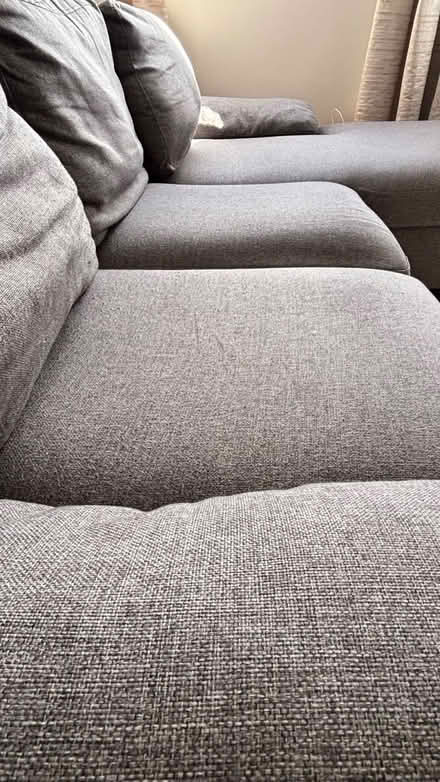 Photo of free Grey L shaped sofa (Blackrock) #3