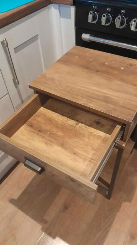 Photo of free Table with shelf and drawer (Kingsway GL2) #2