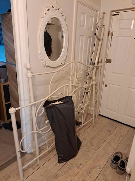 Photo of free Cream Metal Bedframe - Brockley (Crofton Park, Brockley) #3