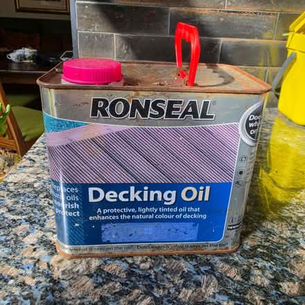 Photo of free Ronseal decking oil - unopened tin (Cherry Orchard SY2) #1