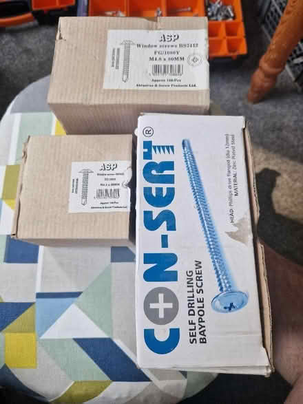 Photo of free Boxes of window screws (for fixing Upvc Windows together) (West End LA3) #1