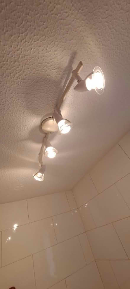 Photo of free 4 Spot Ceiling lamp + 4 spare bulbs (Darton S75) #1