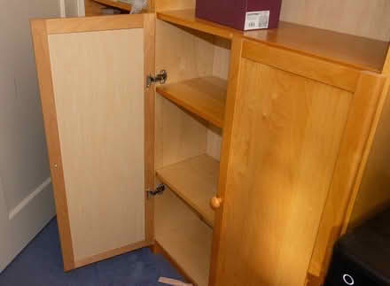 Photo of free ikea wooden bookshelf/cupboard (Western Park LE3) #2