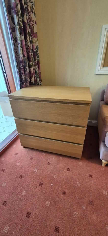 Photo of free Ikea oak malm drawers (YO15, south side) #1