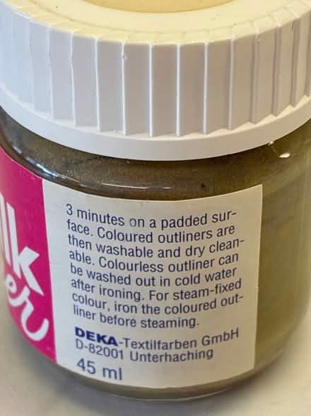 Photo of free Deka silk outliner textile paint for artists (Great Boughton CH3) #2