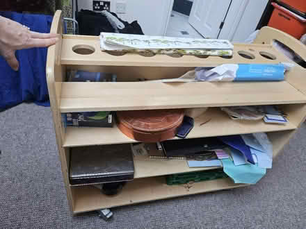 Photo of free Wooden art trolley (Ealing hospital UB2) #2