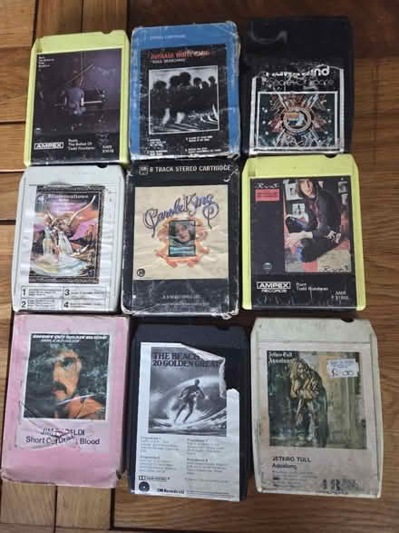 Photo of free 8 track cassettes x 9 (Bexhill-On-Sea TN40 2RH) #1