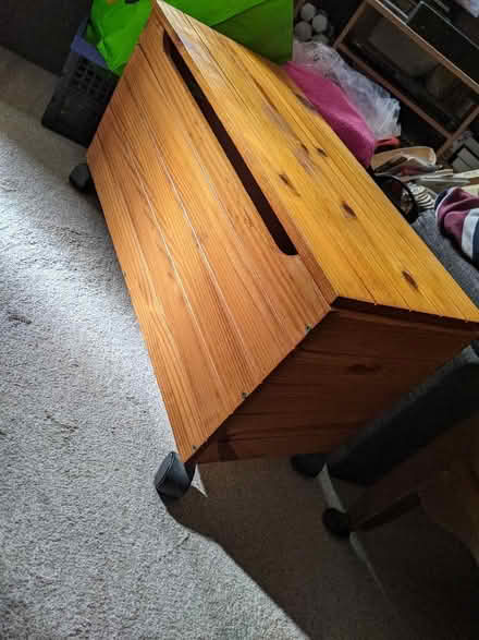 Photo of free Small wooden box on wheels (Freehold LA1) #3