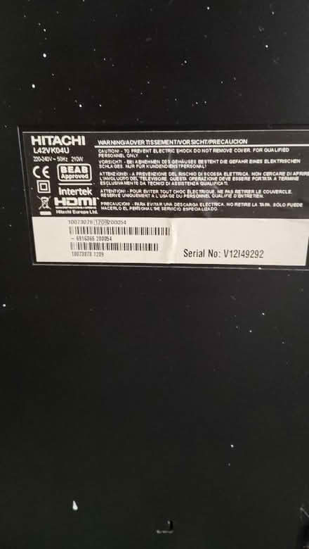 Photo of free Hitachi 42 inch TV with remote -working (Chaulden HP1) #3