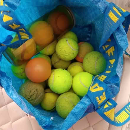Photo of free Bag of old tennis balls (Hailsham BN27) #1
