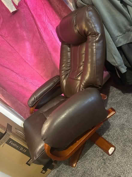 Photo of free Reclining leather chair (Dudbridge GL5) #3