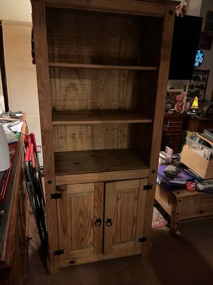 Photo of free Tall bookcase with cupboard. (Fallin FK7) #1