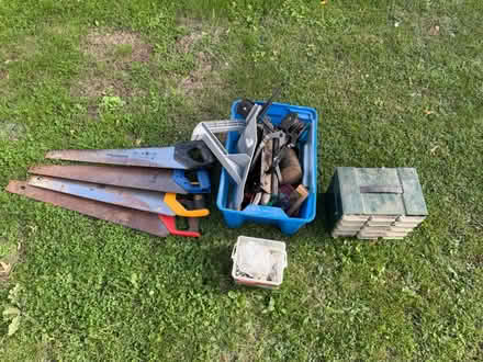 Photo of free A bunch of tools and gardening bits (Welwyn Garden City AL8 7BQ) #1
