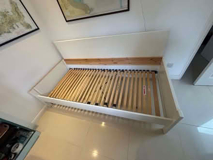 Photo of free bed frame and mattress, 90cm by 200cm (Coombe KT2) #1