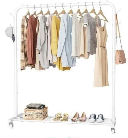 Photo of free Clothes rail (white) (Sopwell AL1) #1