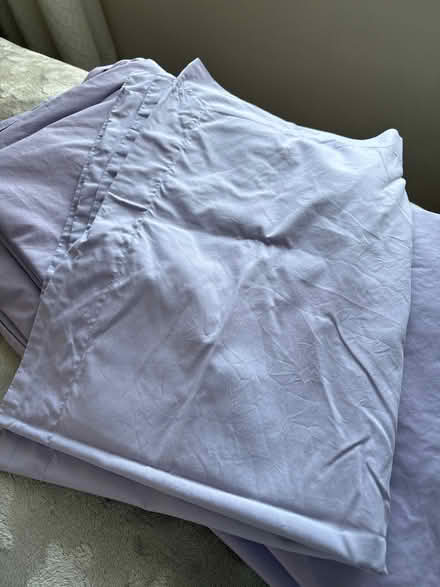 Photo of free Debenhams lilac king size duvet cover (Hazel Grove SK7) #3