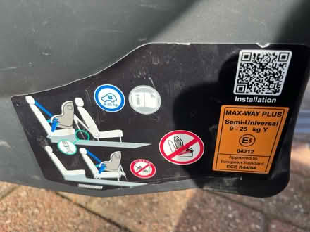 Photo of free Car Seat BRITAX Römer Max Way Plus (Wednesbury (WS10)) #3