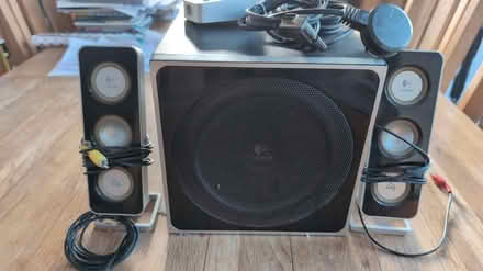 Photo of free Logitech Z4 computer Speakers (Woodmancote) #1