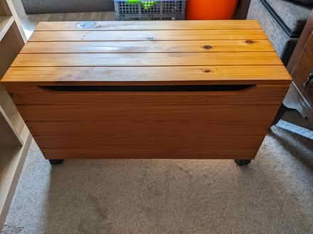 Photo of free Small wooden box on wheels (Freehold LA1) #2