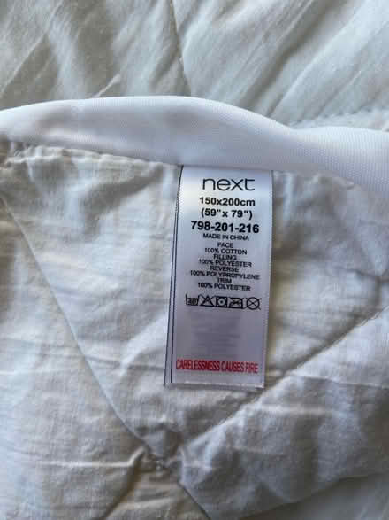 Photo of free Mattress protector from Next (NW6 Queen’s Park) #2