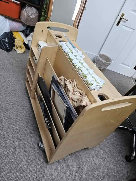 Photo of free Wooden art trolley (Ealing hospital UB2) #1