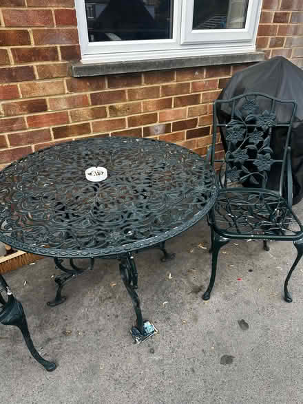 Photo of free Garden table and two chairs (London Colney AL2) #1