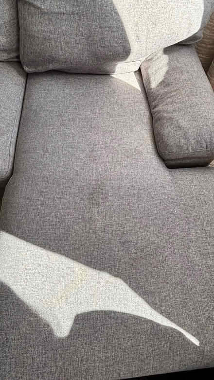 Photo of free Grey L shaped sofa (Blackrock) #2