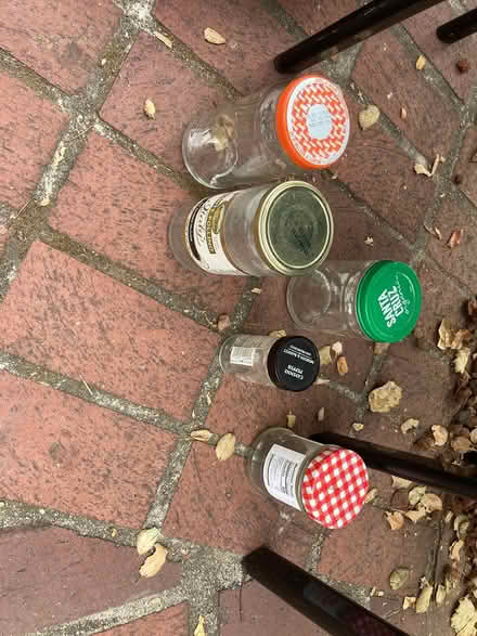 Photo of free Glass jars with lids (Foothill Boulevard Cupertino) #1