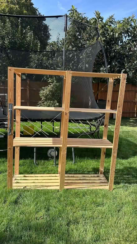 Photo of free Wooden Storage Shelves - 50cm deep (Willesden Green NW10) #1