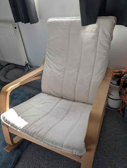 Photo of free Poang chair with footstool (Galgate LA2) #1