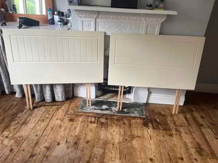 Photo of free 2 x 3ft cream wooden bed heads (Woodhouse Eaves LE12) #1