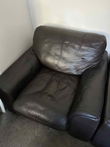 Photo of free Dark Brown Leather Armchair (Lees OL4) #3