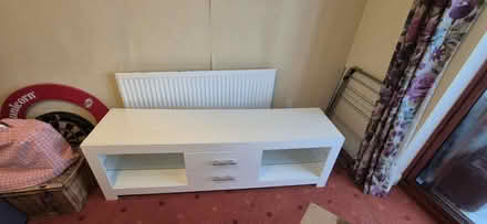 Photo of free Long white tv unit (YO15, south side) #1