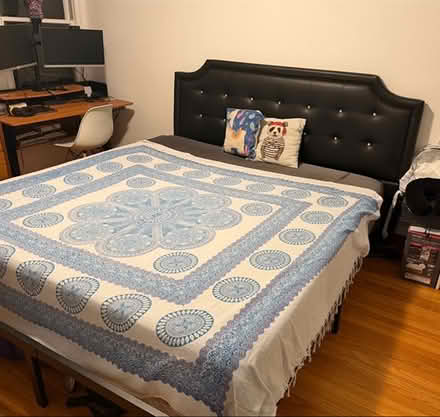 Photo of free King memory foam mattress headboard (123 Raccoon Dr.) #1