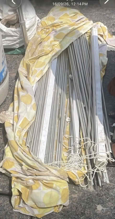 Photo of free New cotton curtain blinds wit rods (Sec 34-C Chandigarh) #2