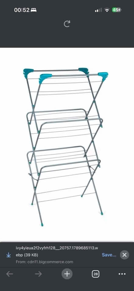 Photo of Clothes hanging dryer rack (Govan G51) #2