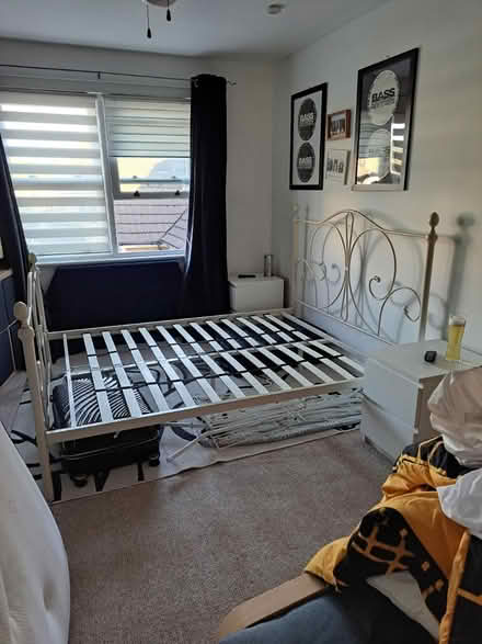 Photo of free Cream Metal Bedframe - Brockley (Crofton Park, Brockley) #1