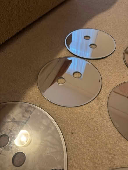 Photo of free Wall mirrors “button” mixed sizes (Runcorn WA7) #1