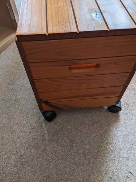Photo of free Small wooden box on wheels (Freehold LA1) #4