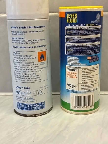Photo of free Bin cleaner and deodoriser (Great Boughton CH3) #2