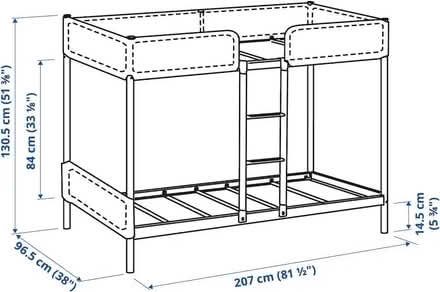 Photo of free Ikea grey metal bunk bed (Highfield HP2) #2