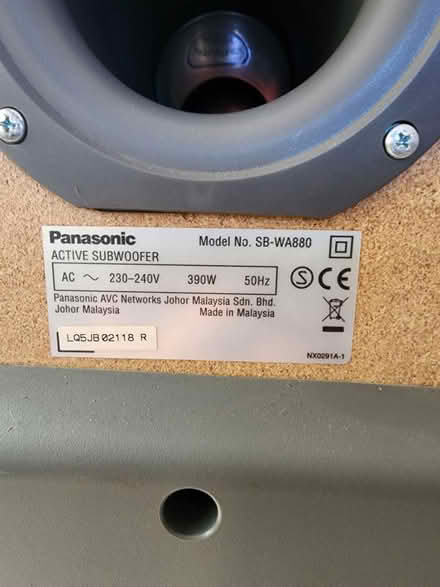 Photo of free Panasonic sub woofer (Callington, PL17) #3