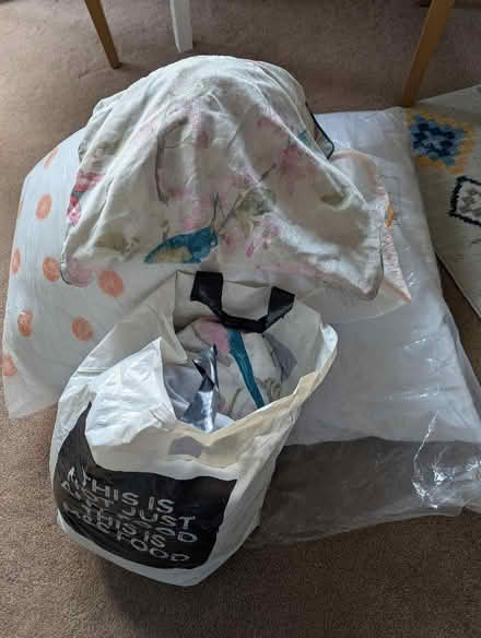 Photo of free double duvet, pillow and bedding (Patcham BN1) #1