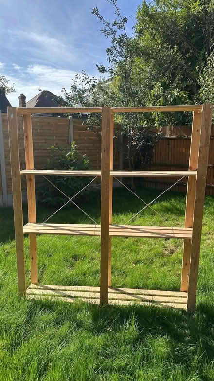 Photo of free Wooden Storage Shelves - 31cm deep (Willesden Green NW10) #1