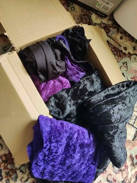 Photo of free Box of velvet remnants (Greaves LA1) #1