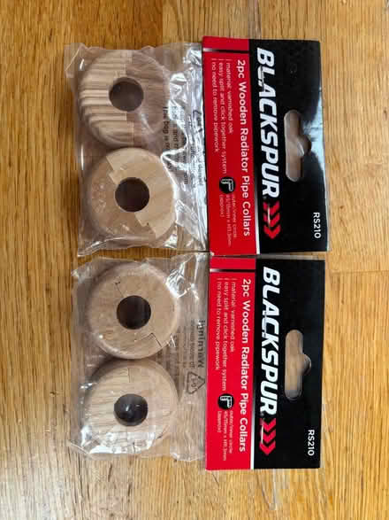 Photo of free Unused wooden radiator pipe collars (Old Coulsdon CR5) #1
